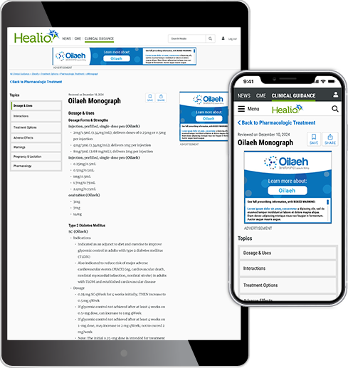 Healio Clinical Guidance: eMonograph